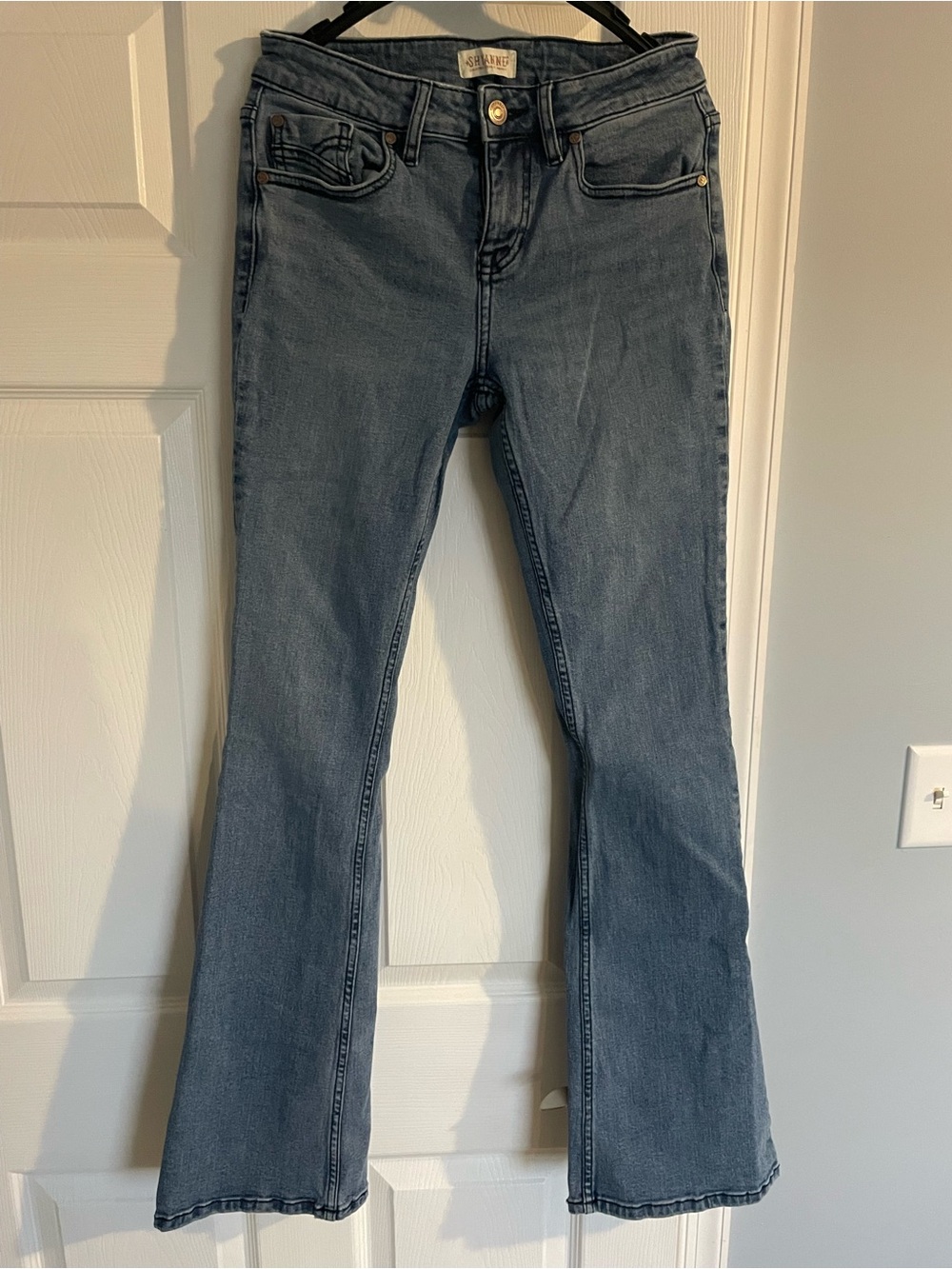 Shyanne Mid Blue Flare Jeans